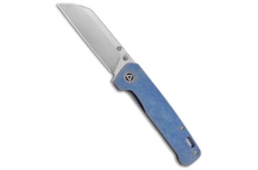 Image of Qsp QSP Penguin Frame Lock Knife Blue Titanium 3.1&quot; Stonewash, Blue, 154CM, adult, BHQ-135225