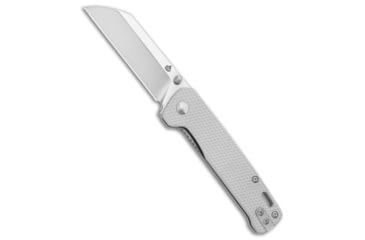 Image of Qsp QSP Penguin Liner Lock Knife Blasted Diamond Aluminum 3" Satin S90V, Silver, CPM S90V, adult, BHQ-202083
