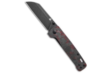 Image of Qsp QSP Penguin Liner Lock Knife Shredded G-10 Red 3.1" Black SW, Black/Red, D2, adult, BHQ-138601