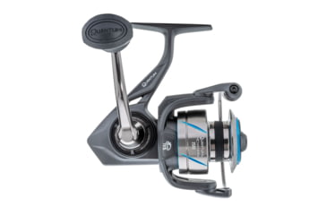 Image of Quantum Benchmark Spinning Reel and Rod Combo, 7ft, 1-PC, Light, Fast Rod, Graphite Composite Blank, SZ 2500 Reel, 5+1 Bearings, 6.2-1 Ratio, Silver/Blue, BK2500701L612.P2