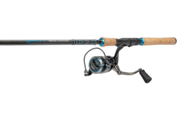 Image of Quantum Benchmark Spinning Reel and Rod Combo, 7ft, 1-PC, Medium-Light, Fast Rod, Graphite Composite Blank, SZ 3000 Reel, 5+1 Bearings, 6.2-1 Ratio, Silver/Blue, BK3000701ML815.P2