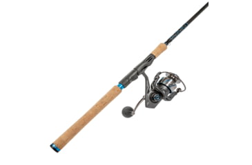 Image of Quantum Benchmark Spinning Reel and Rod Combo, 7ft, 1-PC, Medium, Fast Rod, Graphite Composite Blank, SZ 4000 Reel, 5+1 Bearings, 6.2-1 Ratio, Silver/Blue, BK4000701M1017.P2