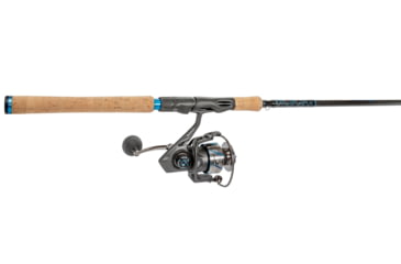 Image of Quantum Benchmark Spinning Reel and Rod Combo, 7ft, 1-PC, Medium, Fast Rod, Graphite Composite Blank, SZ 4000 Reel, 5+1 Bearings, 6.2-1 Ratio, Silver/Blue, BK4000701M1017.P2