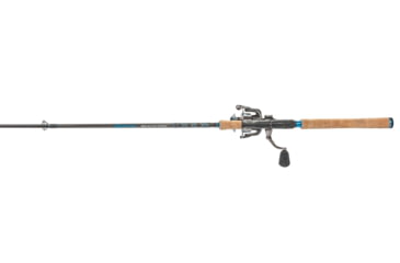 Image of Quantum Benchmark Spinning Reel and Rod Combo, 7ft, 1-PC, Medium, Fast Rod, Graphite Composite Blank, SZ 4000 Reel, 5+1 Bearings, 6.2-1 Ratio, Silver/Blue, BK4000701M1017.P2