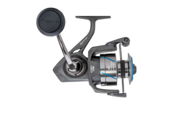 Image of Quantum Benchmark Spinning Reel and Rod Combo, 8ft, 2-PC, Med-Heavy, Moderate-Fast Rod, Graphite Composite Blank, SZ 5000 Reel, 5+1 Bearings, 5.6-1 Ratio, Silver/Blue, BK5000802MH1225.P2