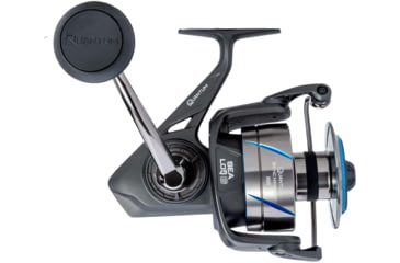 Image of Quantum Benchmark Spinning Reel, SZ 8000 Reel, 5+1 Bearings, 4.7-1 Ratio, Aluminum Frame, SEALOQ 6 Protection, GEARTEQ Machined Gears, CFX200 Carbon Fiber Xtreme Drag, Silver/Blue, BK8000.B2