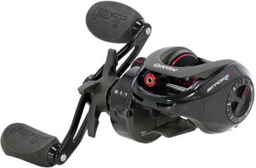 Image of Lew's American Hero Baitcast Reel, 4+1 Bearings, 7.5-1 Ratio, 1-PC Graphite Frame, Speed Gears, Speed Lube, Magnetic Control System, Rulon Drag, RH Retrieve, Gray/Black/Blue, AH1SHG2