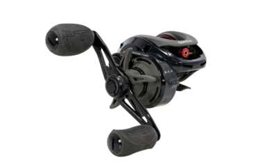 Image of Quantum Smoke Baitcast Reel, SZ 100 Reel, RH Retrieve, Large EVA Handle Knobs and Continuous Anti-Reverse Clutch, 10+1 Bearings, 5.1-1 Ratio, Black, SM100PPT.BX2