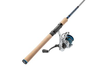 Image of Quantum Strive Spinning Reel and Rod Combo, 7ft, 1-PC, Light, Fast Rod, Graphite Composite Blank, SZ 2500 Reel, 4+1 Bearings, 6.2-1 Ratio, Silver/Blue, SV2500701L612.P2