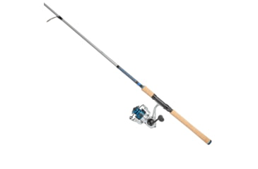 Image of Quantum Strive Spinning Reel and Rod Combo, 7ft, 1-PC, Light, Fast Rod, Graphite Composite Blank, SZ 2500 Reel, 4+1 Bearings, 6.2-1 Ratio, Silver/Blue, SV2500701L612.P2