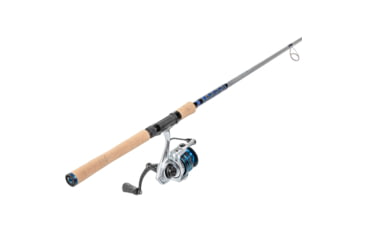 Image of Quantum Strive Spinning Reel and Rod Combo, 7ft, 1-PC, Medium-Light, Fast Rod, Graphite Composite Blank, SZ 3000 Reel, 4+1 Bearings, 6.2-1 Ratio, Silver/Blue, SV3000701ML815.P2