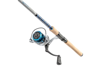 Image of Quantum Strive Spinning Reel and Rod Combo, 7ft, 1-PC, Medium-Light, Fast Rod, Graphite Composite Blank, SZ 3000 Reel, 4+1 Bearings, 6.2-1 Ratio, Silver/Blue, SV3000701ML815.P2
