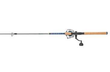 Image of Quantum Strive Spinning Reel and Rod Combo, 7ft, 1-PC, Medium, Fast Rod, Graphite Composite Blank, SZ 4000 Reel, 4+1 Bearings, 6.2-1 Ratio, Silver/Blue, SV4000701M1017.P2