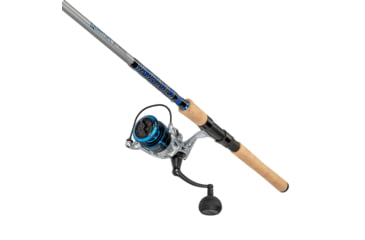 Image of Quantum Strive Spinning Reel and Rod Combo, 7ft, 1-PC, Medium, Fast Rod, Graphite Composite Blank, SZ 4000 Reel, 4+1 Bearings, 6.2-1 Ratio, Silver/Blue, SV4000701M1017.P2