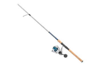 Image of Quantum Strive Spinning Reel and Rod Combo, 7ft, 1-PC, Medium, Fast Rod, Graphite Composite Blank, SZ 4000 Reel, 4+1 Bearings, 6.2-1 Ratio, Silver/Blue, SV4000701M1017.P2