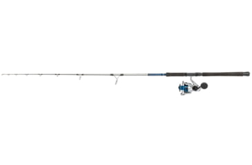 Image of Quantum Strive Spinning Reel and Rod Combo, 7ft, 1-PC, Medium-Heavy, Moderate-Fast Rod, Graphite Composite Blank, SZ 6000 Reel, 4+1 Bearings, 5.6-1 Ratio, Silver/Blue, SV6000701MH1225.P2