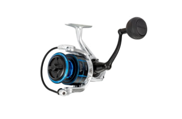Image of Quantum Strive Spinning Reel and Rod Combo, 7ft, 1-PC, Medium-Heavy, Moderate-Fast Rod, Graphite Composite Blank, SZ 6000 Reel, 4+1 Bearings, 5.6-1 Ratio, Silver/Blue, SV6000701MH1225.P2
