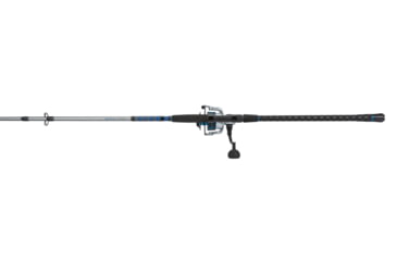 Image of Quantum Strive Spinning Reel and Rod Combo, 10ft, 2-PC, Heavy, Moderate-Fast Rod, Graphite Composite Blank, SZ 8000 Reel, 4+1 Bearings, 4.7-1 Ratio, Silver/Blue, SV8000102H2040.P2