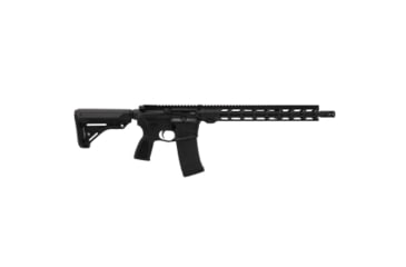 Image of Desert Tech Quattro-15 Rifle, .223 Remington 5.56x45mm NATO, 16in Barrel, 1-7 Twist, Desert Tech CCS, 13.7in Handguard, A2 Birdcage Flash Hider, Black, 53 Round Magazine, w/ QMAG-53, 31.875 inch, QTR-RF-A1653-B