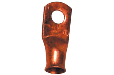 Image of Quick Cable Max Copper Lug Straight Unplated 6 Gauge x 3/8" Stud 50 Pcs, 105038-050