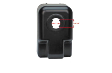 Image of Quick Products Replacement Plastic Cover For Electric Tongue Jack, Black, JQ-RHB