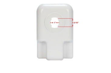 Image of Quick Products Replacement Plastic Cover For Electric Tongue Jack, White, JQ-RHW