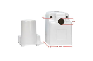 Image of Quick Products Replacement Plastic Cover For Electric Tongue Jack, White, JQ-RHW