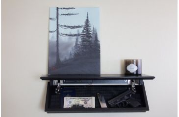 Image of EDEMO QuickSafes Quick Shelf Safe, w/RFID Locking System, Black, QS24B, EDEMO1