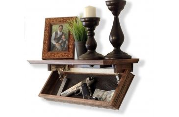 Image of QuickSafes Quick Shelf Safe, w/Rfid Locking System, Walnut QS24WN