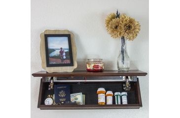 Image of QuickSafes Quick Shelf Safe, w/Rfid Locking System, Walnut QS24WN