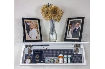 Image of EDEMO QuickSafes Quick Shelf Safe, w/RFID Locking System, White, QS24W, EDEMO3