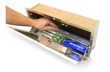 Image of EDEMO QuickSafes Quick Vent Safe Plus, w/RFID Locking System, Secret Compartment, White Grill, QVSXL, EDEMO1