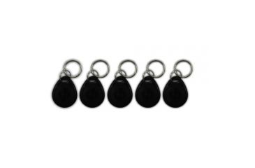 Image of QuickSafes Rfid Key Fobs, 5 Pack, Black 5FOB