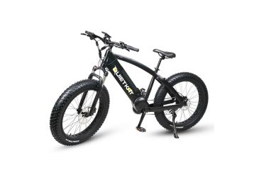 Image of QuietKat Ambush 750W Electric Bike, w/ Mid-Drive Motor, Chain Drive, 8 Speed, Suspension Fork, Mechanical Disc Brakes, Black, One Size Fits Most, 18QKM750CCHM-BLK