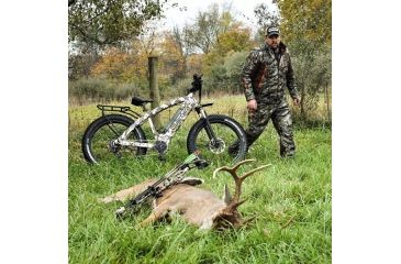 Image of QuietKat Ambush 750W Electric Bike, w/ Mid-Drive Motor, Chain Drive, 8 Speed, Suspension Fork, Mechanical Disc Brakes, Camo, One Size Fits Most, 18QKM750CCHM-CAM