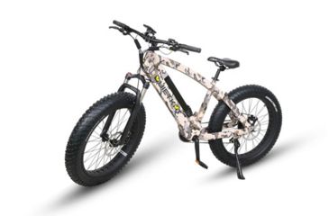 Image of QuietKat Ambush 750W Rugged Fat Tire Electric Mountain Bike, Camo, Large 19in Frame, 19 Q M 0750 C C H M CAM
