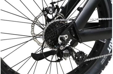 Image of QuietKat Ambush 750W Rugged Fat Tire Electric Mountain Bike, Charcoal, Large 19in Frame, 19 Q M 0750 C C H M CHR