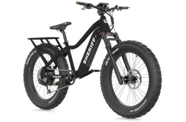 Image of QuietKat Patrol 1000 Watt Motor Bicycle, Medium, 5ft 6in to 6ft, Black, PAT-10-BLK-17