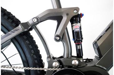 Image of QuietKat Ridgerunner 1000W Full Suspension Electric Mountain Bike, Charcoal, Large 19in Frame, 19 R M 1000 C C A H CHR 19