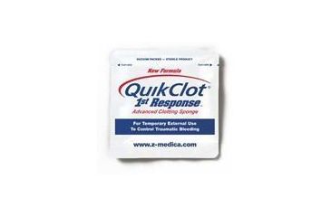 Image of QuikClot 1st Response Sponge First Aid Hemostatic Agent 3.5oz 100g Z-Medica Sponge