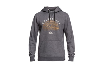 Image of Quiksilver Big Logo Snow Technical Hoodie - Mens, Black Heather, Large, EQYFT03955-KRPH-L