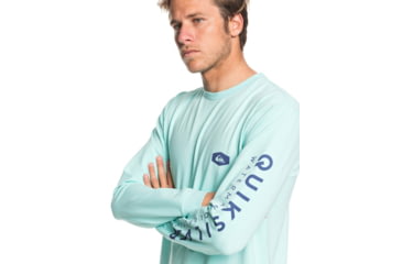 Image of Quiksilver Daily Special Long Sleeve Tee - Mens, Aruba Blue, Large, EQMZT03192-BFK0-L