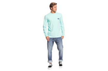Image of Quiksilver Daily Special Long Sleeve Tee - Mens, Aruba Blue, Large, EQMZT03192-BFK0-L