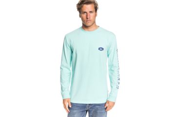 Image of Quiksilver Daily Special Long Sleeve Tee - Mens, Aruba Blue, Large, EQMZT03192-BFK0-L