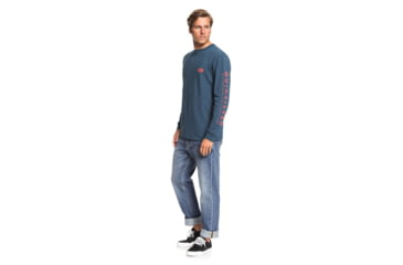 Image of Quiksilver Daily Special Long Sleeve Tee - Mens, Majolica Blue, Large, EQMZT03192-BSM0-L