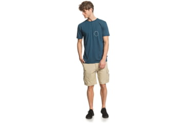 Image of Quiksilver Higher Ground Tee - Mens, Beach Glass, Medium, EQYZT05824-GCZ0-M