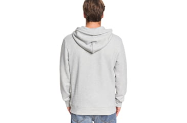Image of Quiksilver Ocean Nights Half-Zip Hoodie - Mens, Grey Marl, Large, EQMFT03047-SLRH-L