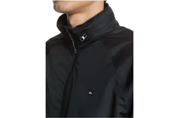 Image of Quiksilver Waterman Shell Shock Water-Repellent Windbreaker Jacket - Mens, Black, Medium, EQMJK03023-KVJ0-M