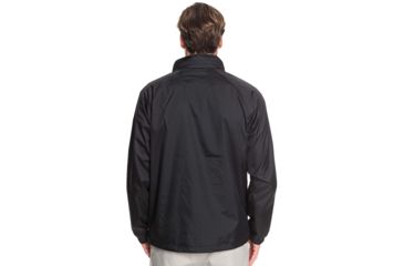 Image of Quiksilver Waterman Shell Shock Water-Repellent Windbreaker Jacket - Mens, Black, Small, EQMJK03023-KVJ0-S