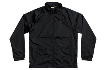 Image of Quiksilver Waterman Shell Shock Water-Repellent Windbreaker Jacket - Mens, Black, Small, EQMJK03023-KVJ0-S